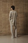 Mutedance 25 Spring/Summer Silk V-Neck Lace-Up Top MD-MD25SS44-BEIGE MD25SS45